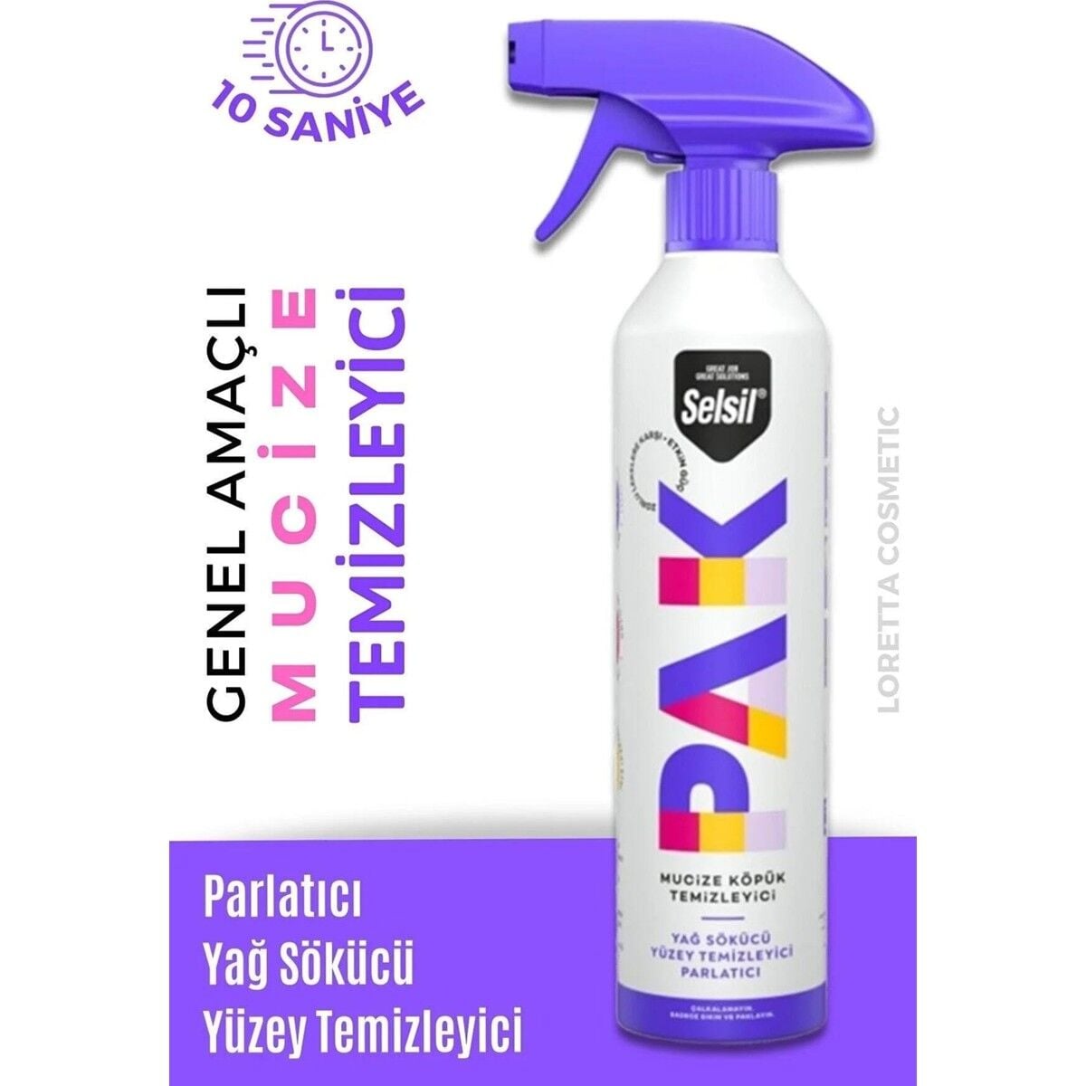 Selsil Pak 500 ml Mucize Köpük Temizleyici Sprey