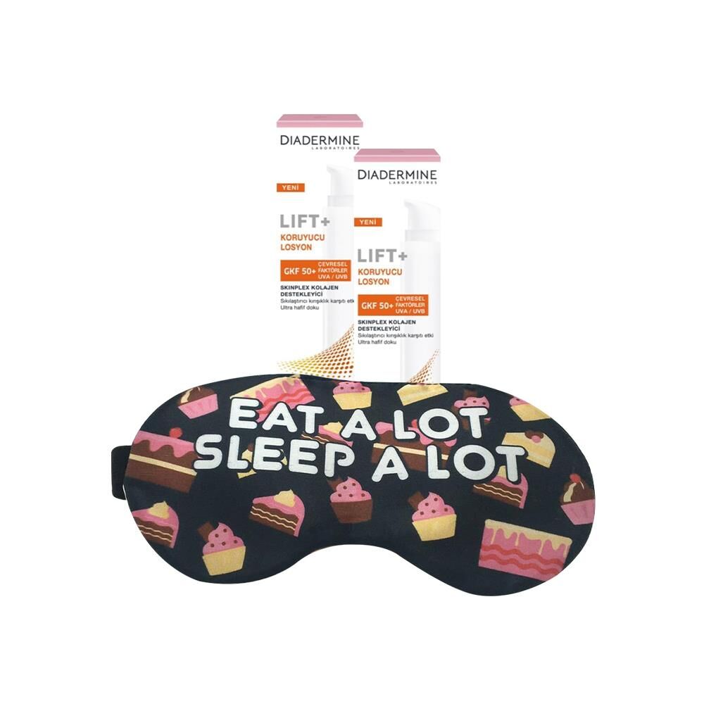 Diadermine Lift+ Kırışıklık karşıtı Koruyucu Losyon 40 ml x 2 ve Uyku Bandı Hediyeli