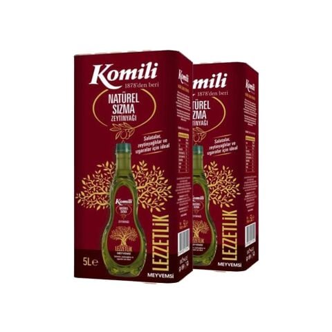 Komili Sızma Zeytinyağı Teneke 5 L x 2