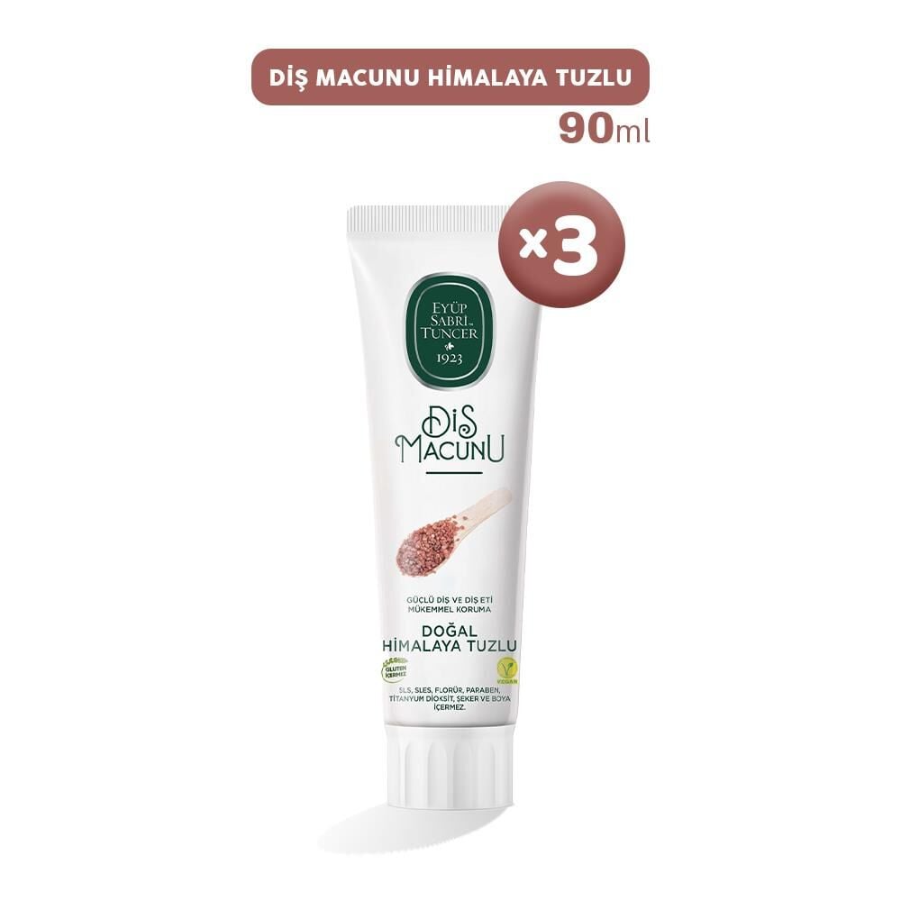 Eyüp Sabri Tuncer Diş Macunu Himalaya Tuzlu 90 ml x 3