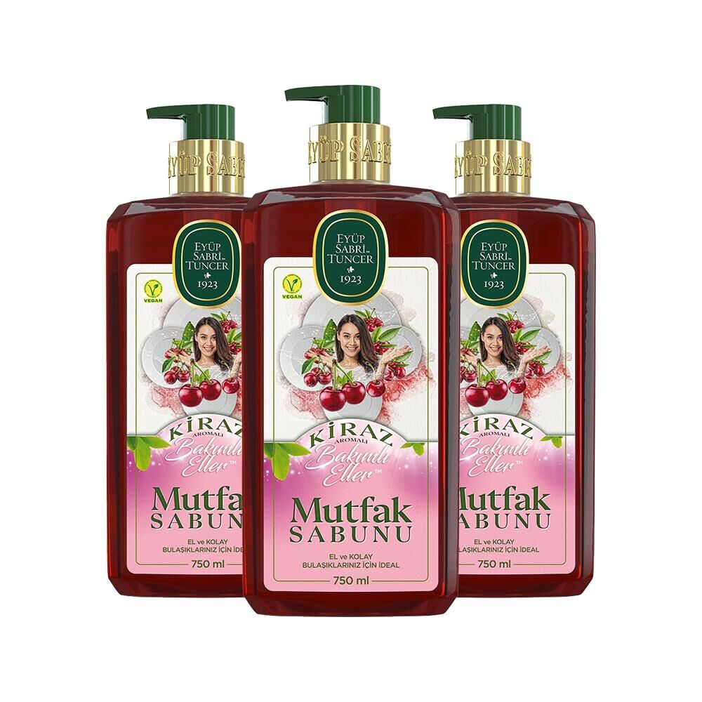 Eyüp Sabri Tuncer Kiraz Mutfak Sabunu 750 ml x 3