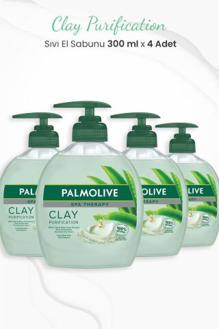 Palmolive Spa Therapy Clay Purification Sıvı Sabun 300 ml x 4 Adet