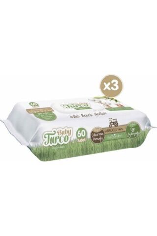 Baby Turco Doğadan Islak Bebek Havlusu 3x60