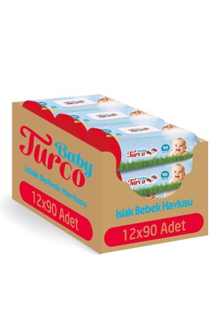 Baby Turco Islak Bebek Havlusu 90 Yaprak