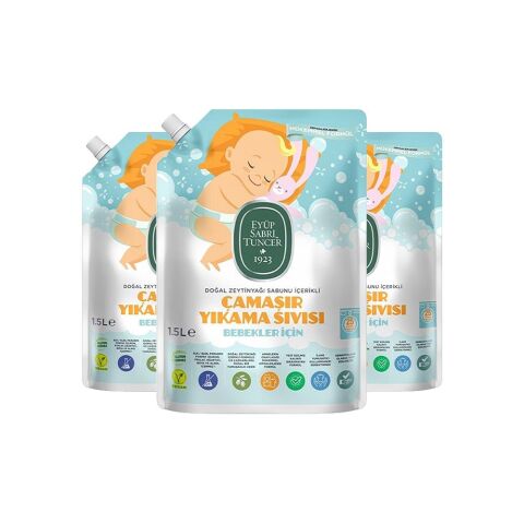 Eyüp Sabri Tuncer Bebek Çamaşır Deterjanı 1500 ml x 3