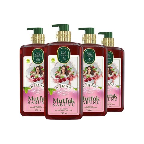 Eyüp Sabri Tuncer Kiraz Mutfak Sabunu 750 ml x 4