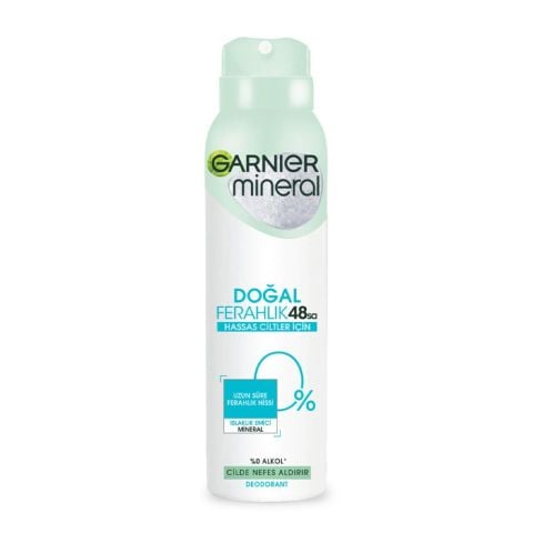 Garnier Mineral 48 Saat Doğal Ferahlık Kadın Sprey Deodorant 150 ML