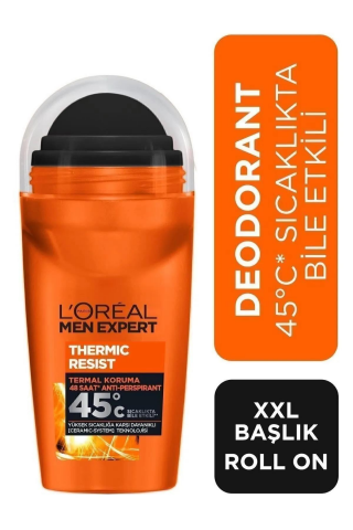 3 Adet Loreal Paris Men Expert Thermic Resist Erkek Roll On 50 ml ve ROSIE