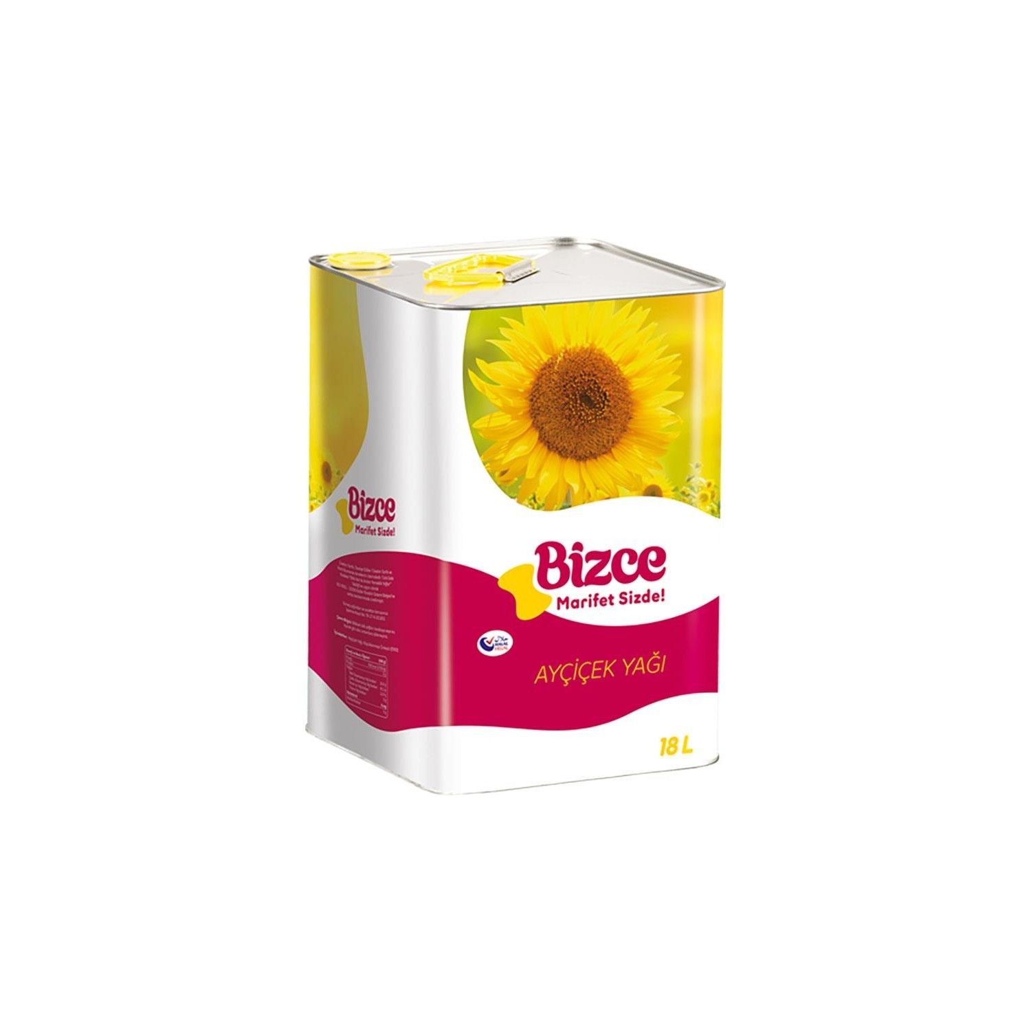Bizce Ayçiçek Yağı Teneke 18 Lt