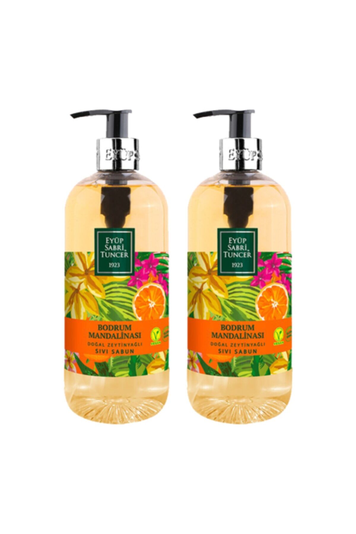 EST Bodrum Mandalinası Zeytinyağlı Sıvı Sabun 500 ml-2 Adet