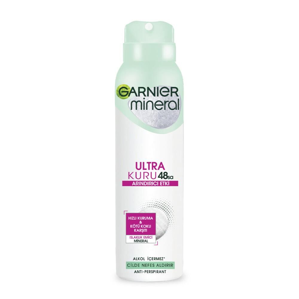 Garnier Mineral 48 Saat Ultra Kuru Sprey Deodorant 150 ML