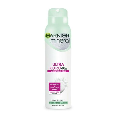 Garnier Mineral 48 Saat Ultra Kuru Sprey Deodorant 150 ML