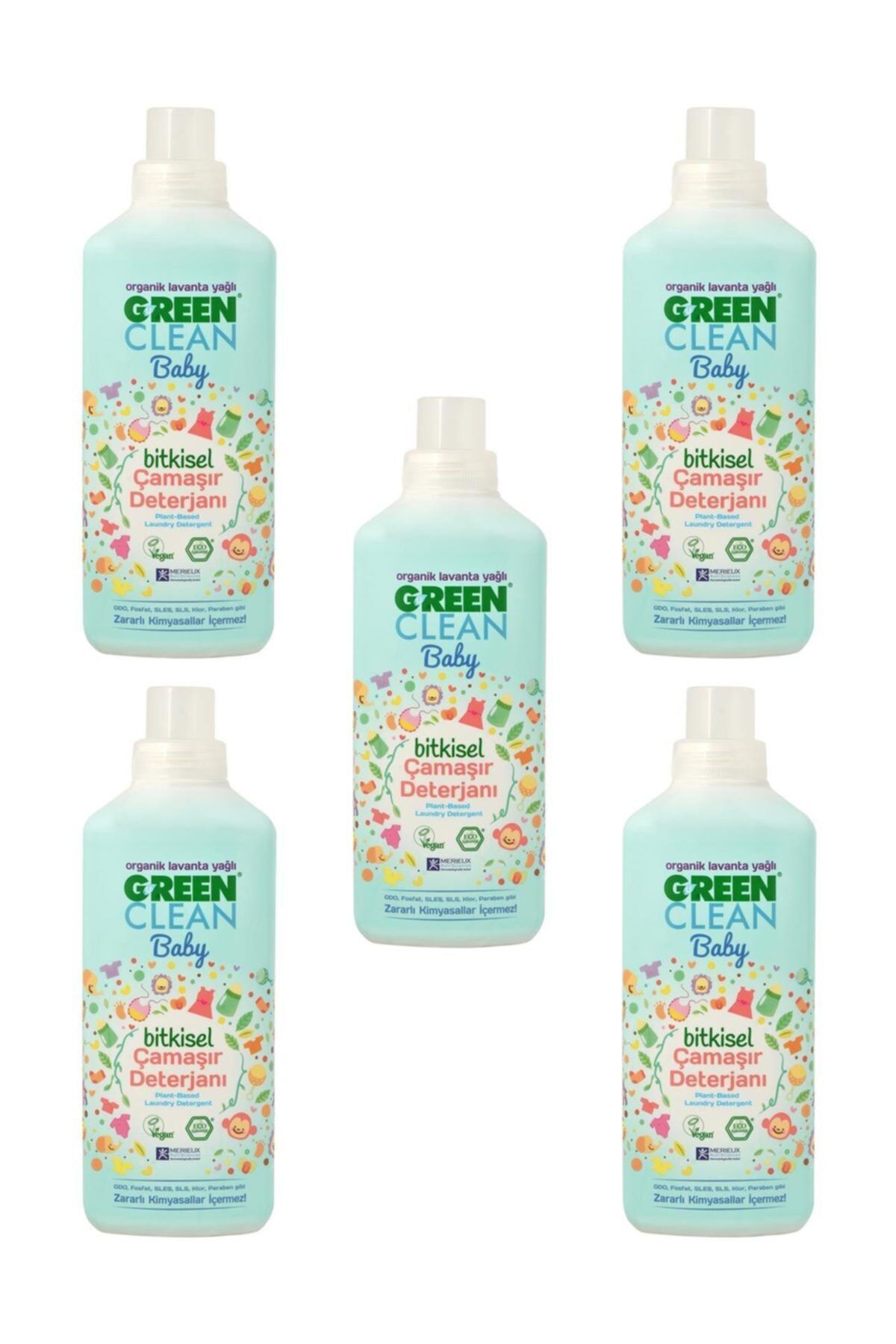 U Green Clean Baby Çamaşır Deterjanı 1 L x 5