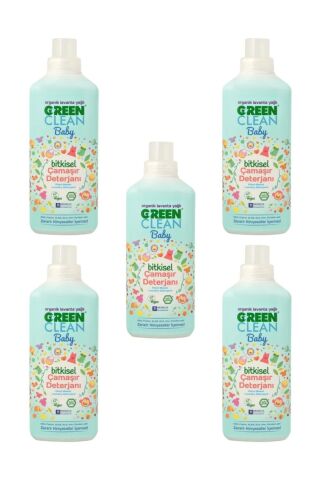 U Green Clean Baby Çamaşır Deterjanı 1 L x 5