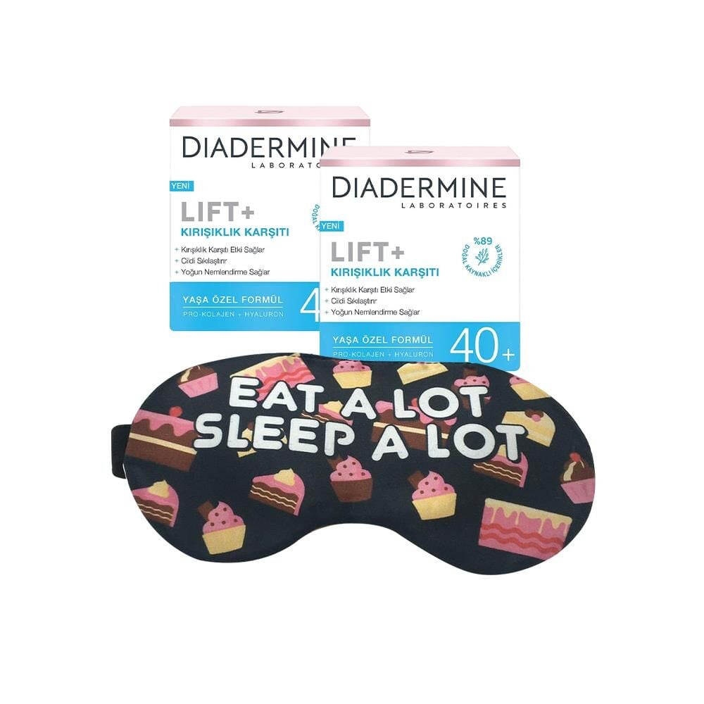 Diadermine Kırışıklık Karşıtı Krem Lift+ 40+ x 2 ve Uyku Bandı Hediyeli