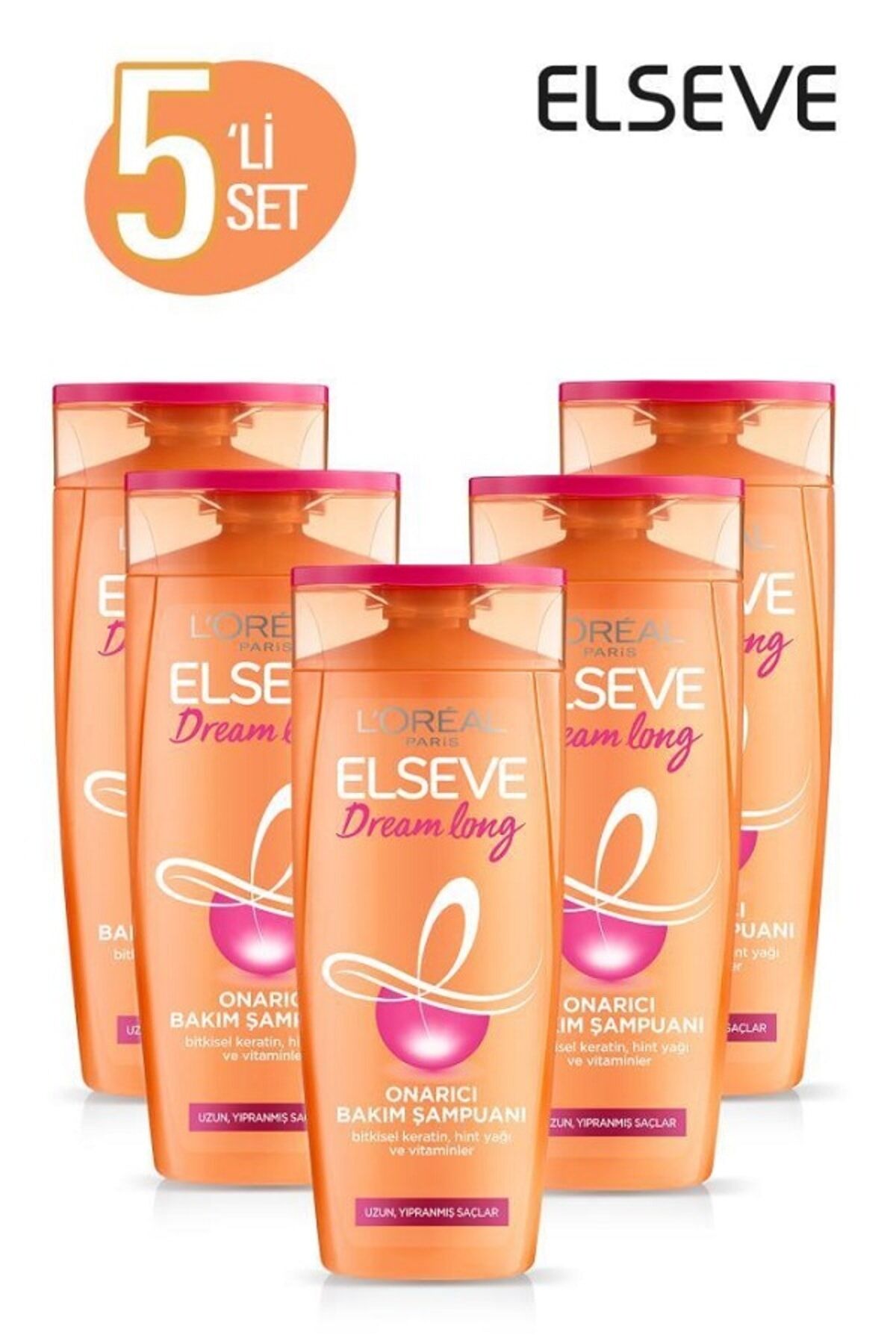 Elseve Dream Long Onarıcı Şampuan 360 ml x 5 Adet