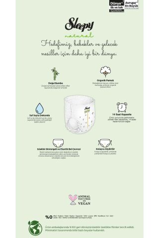 Sleepy Külot Bebek Bezi Natural Beden:4 (7-14KG) Maxi 288 Adet Ekstra Fırsat