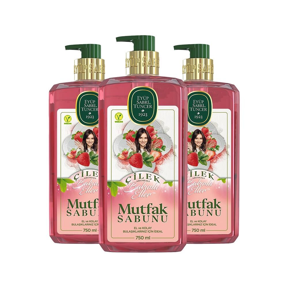Eyüp Sabri Tuncer Çilek Mutfak Sabunu 750 ml x 3