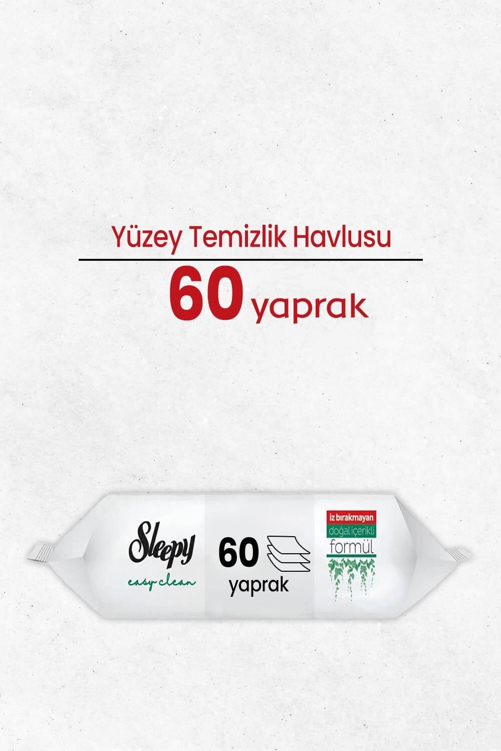 Sleepy Easy Clean Yüzey Temizlik Havlusu 60 Yaprak