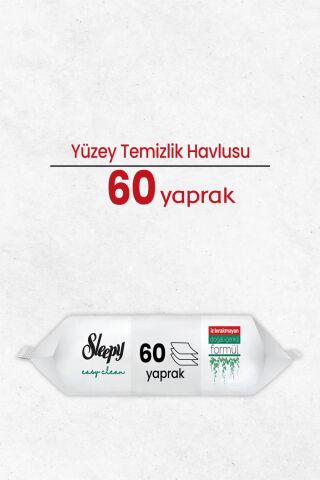 Sleepy Easy Clean Yüzey Temizlik Havlusu 60 Yaprak
