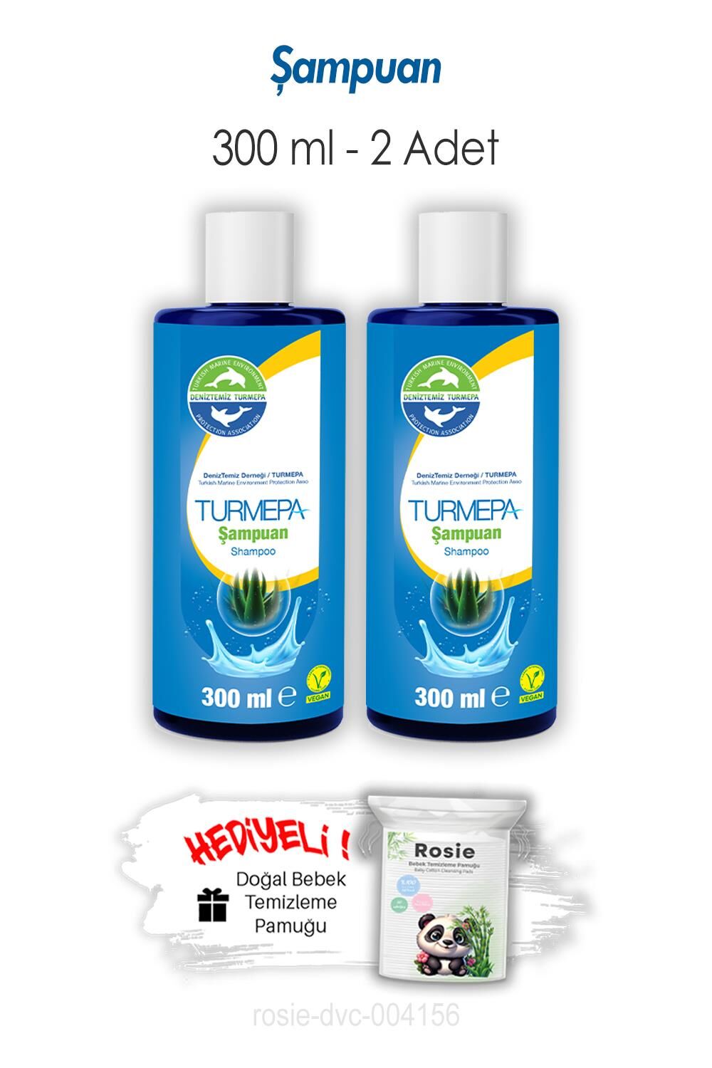 Turmepa 2 Adet Şampuan 300 ML ve ROSIE