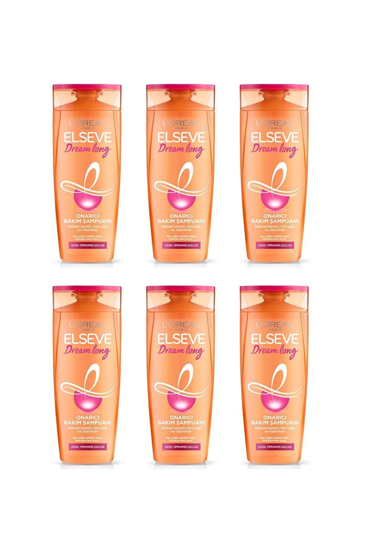 Elseve Dream Long Onarıcı Bakım Şampuanı 360 Ml X 6 Adet