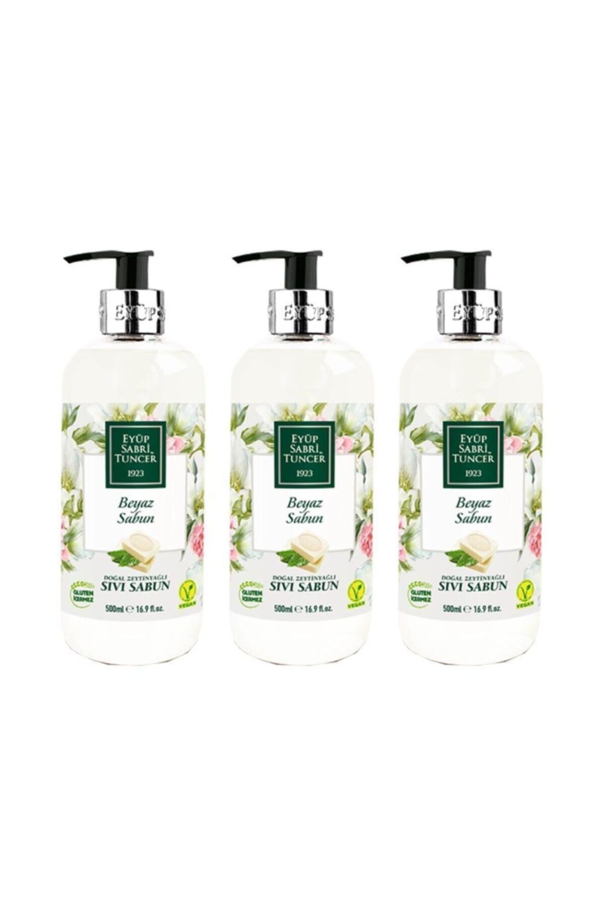 Eyüp Sabri Tuncer Beyaz Sabun Sıvı Sabun 500 ml x 3 Adet