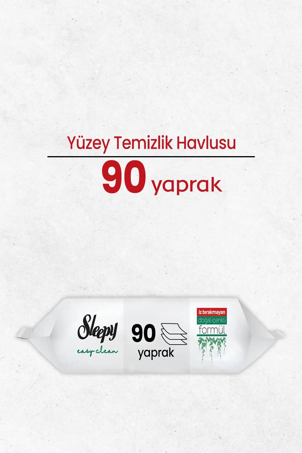 Sleepy Easy Clean Yüzey Temizlik Havlusu 90 Yaprak
