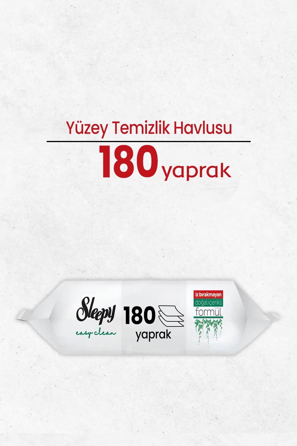 Sleepy Easy Clean Yüzey Temizlik Havlusu 180 Yaprak
