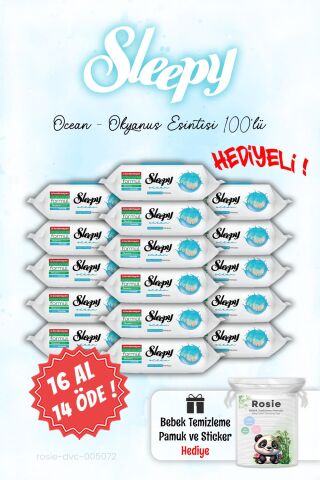 Sleepy Ocean - Okyanus Islak Havlusu 16 AL 14 ÖDE ve ROSIE