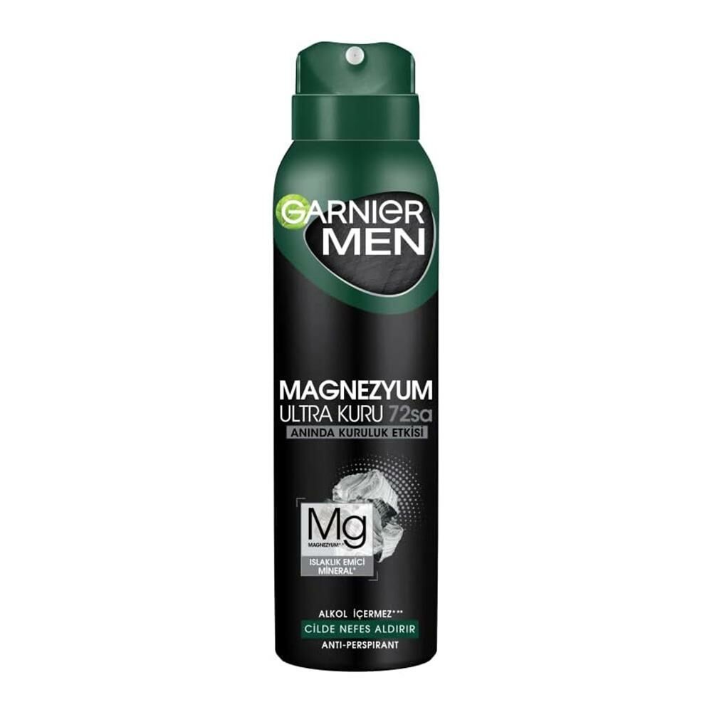 Garnier Men Magnezyum Ultra Kuru 72 Saat Sprey Deodorant 150 ML