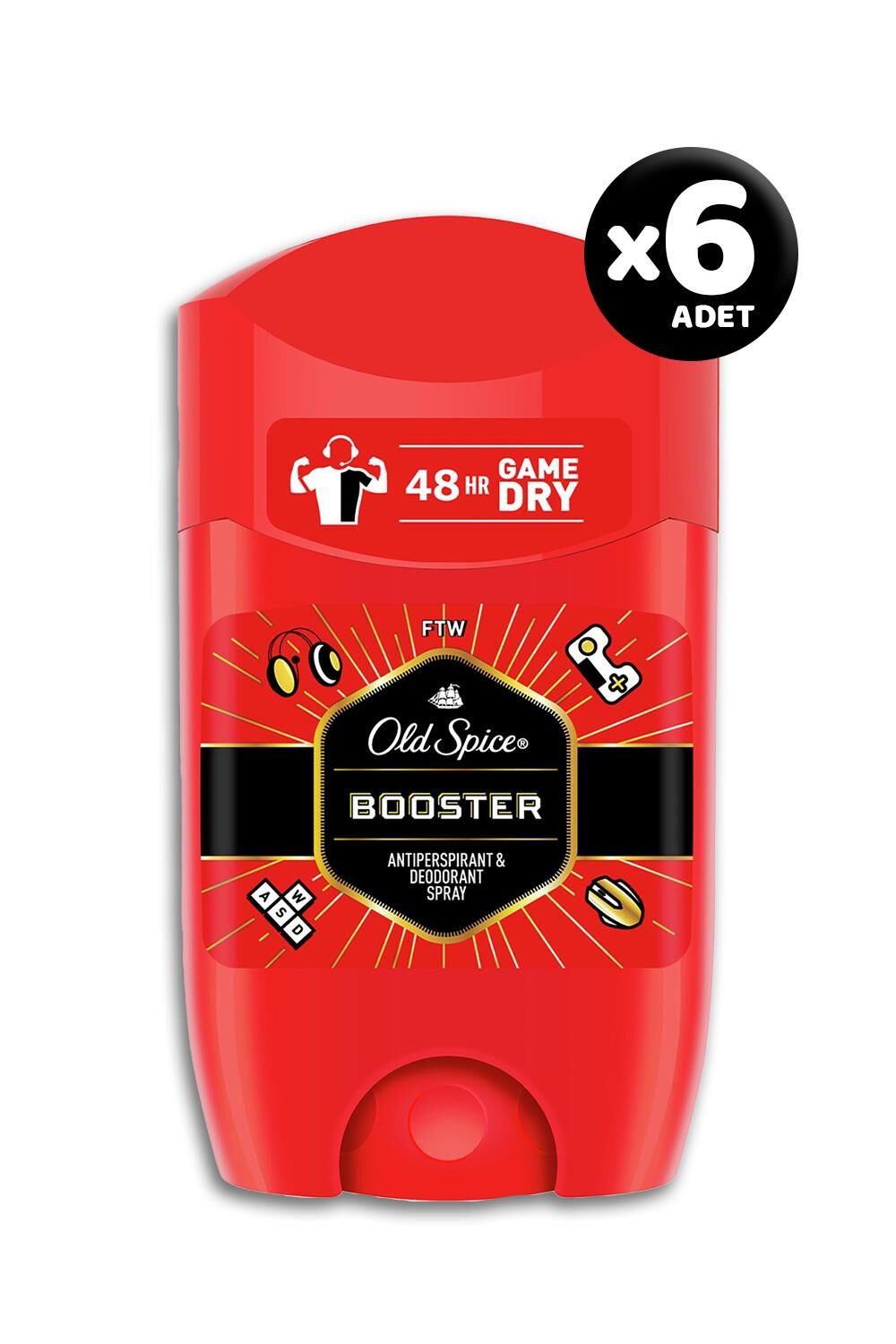 Old Spice Booster Deodorant Stick 50 ml - 6 Adet