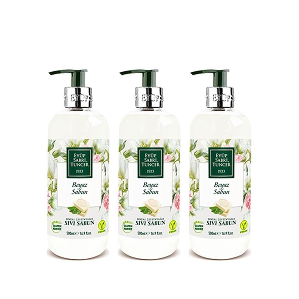 Eyüp Sabri Tuncer Beyaz Sabun Sıvı Sabun 500 ml x 3 Adet