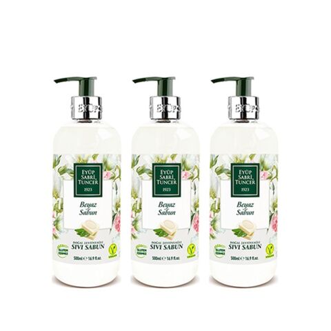 Eyüp Sabri Tuncer Beyaz Sabun Sıvı Sabun 500 ml x 3 Adet