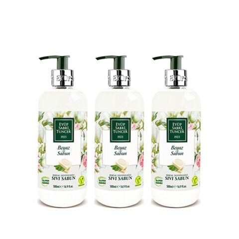 Eyüp Sabri Tuncer Beyaz Sabun Sıvı Sabun 500 ml x 3 Adet