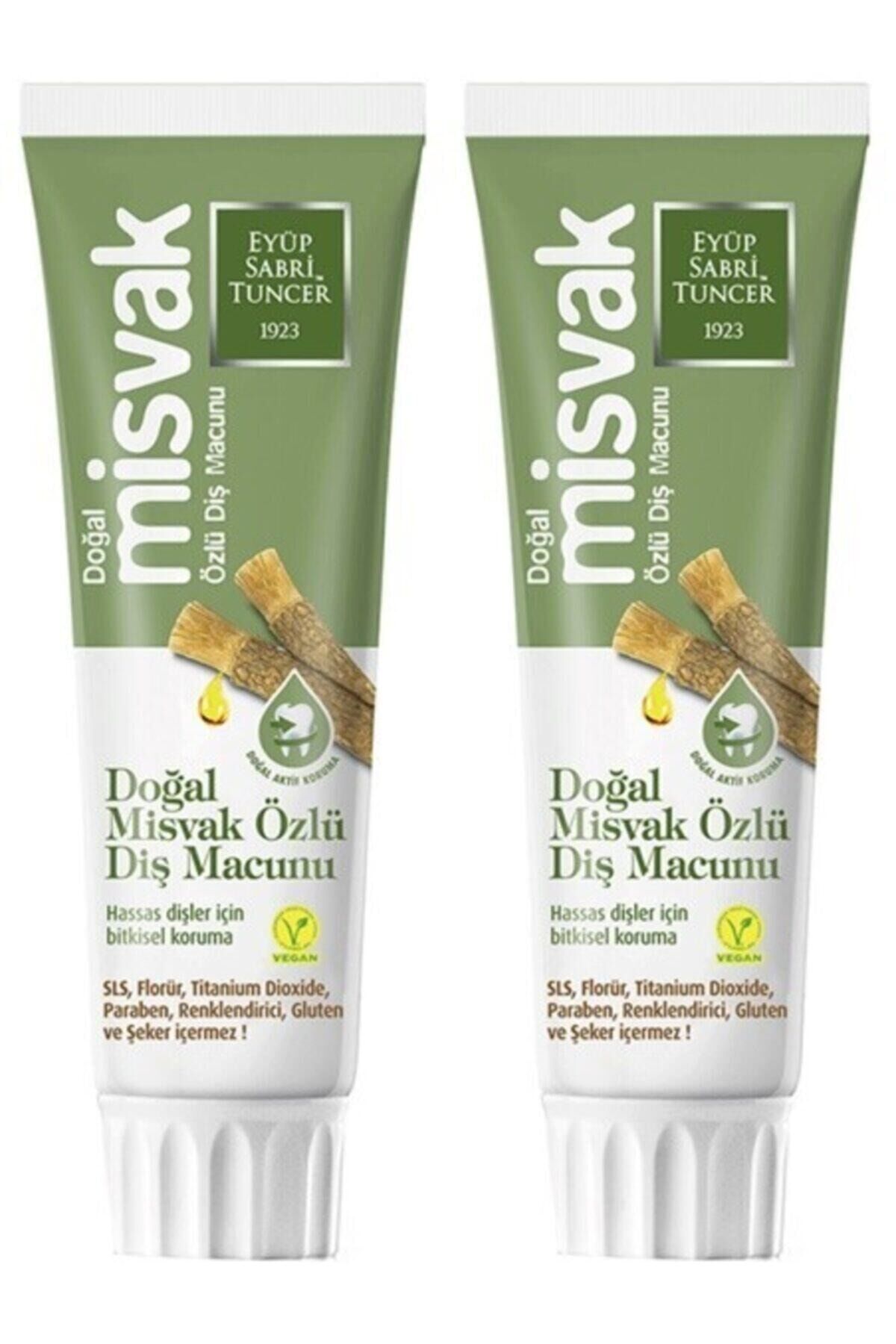 Eyüp Sabri Tuncer Doğal Misvak Özlü 75 ml Diş Macunu x 2 Adet