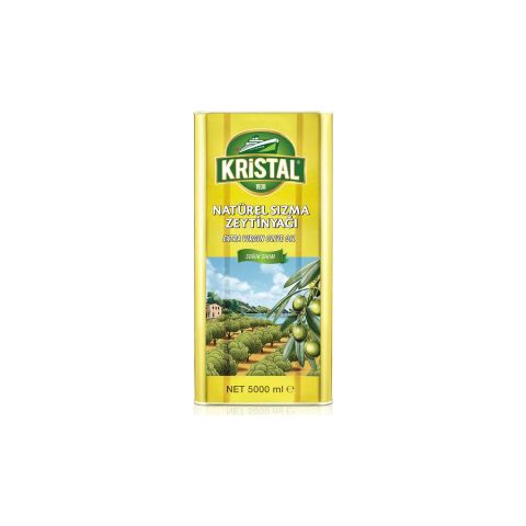 Kristal Natürel Sızma Zeytinyağı Teneke 5 Litre