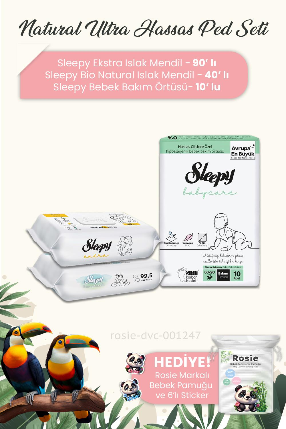 Sleepy Baby Bakım 3'lü Temizlik Seti ve ROSIE