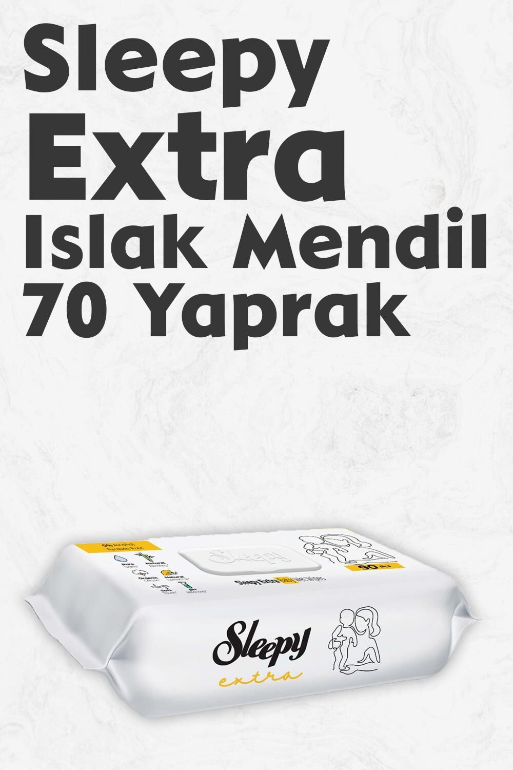 Sleepy Extra Islak Mendil 70 Adet