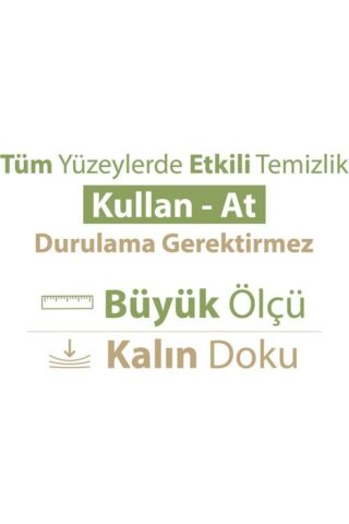 Baby Turco Turco Doğadan Pratik Yüzey Temizlik Havlusu 4X100 (400 Yaprak)