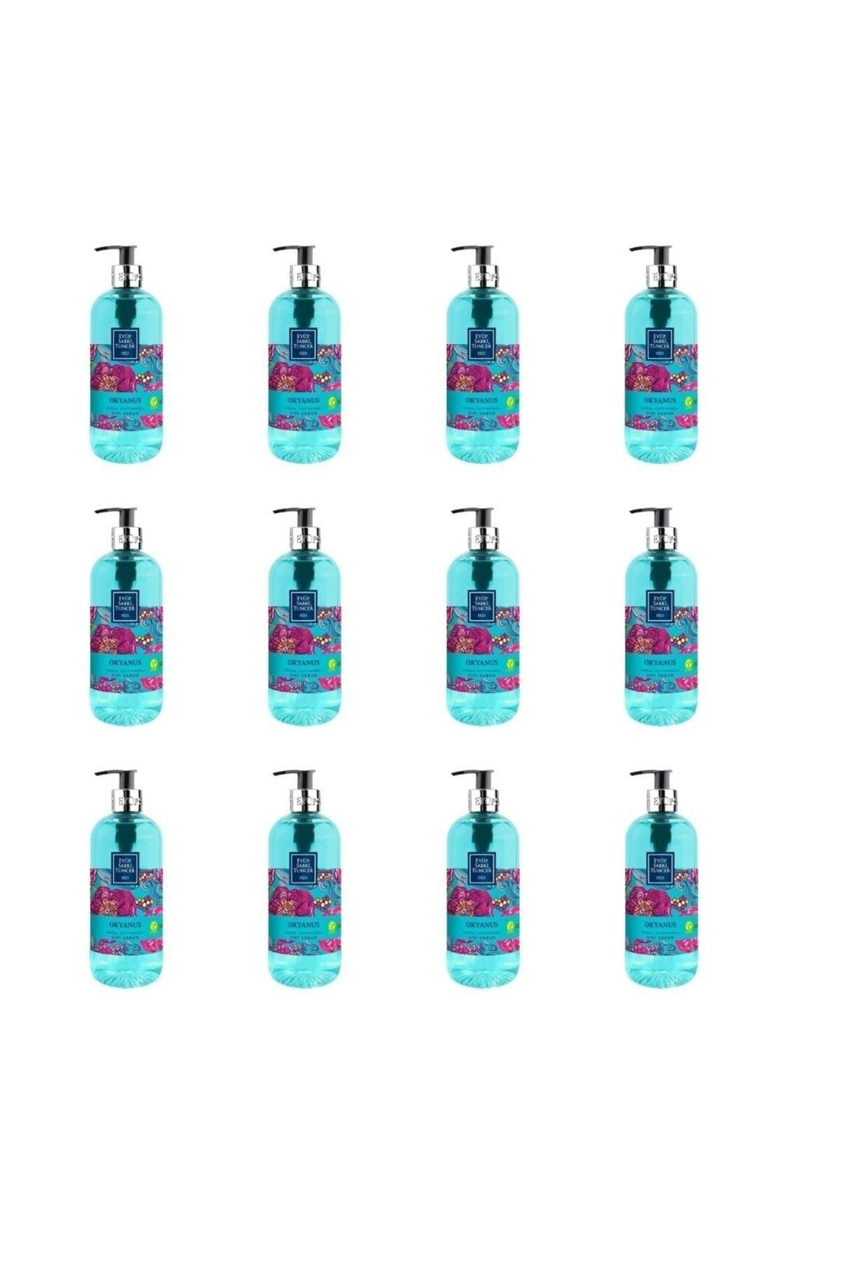 Doğal Zeytinyağlı Okyanus Sıvı Sabun X12 500 ml