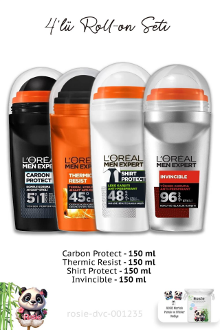 Loreal Paris Men 4'lü Roll-on Seti ve ROSIE
