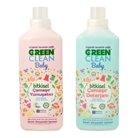 U Green Clean Baby Çamaşır Yumuşatıcı ve Deterjanı 1 L