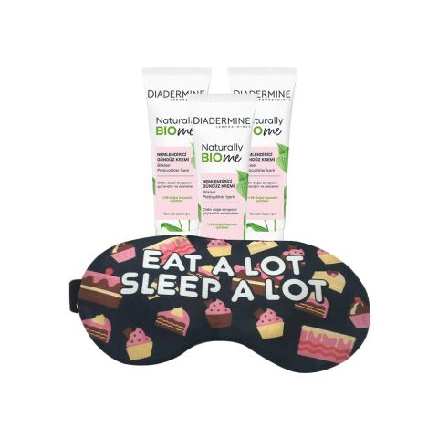 Diadermine Naturally Bio Me Nemlendirici Gündüz Kremi 50 ml x 3 ve Uyku Bandı Hediyeli