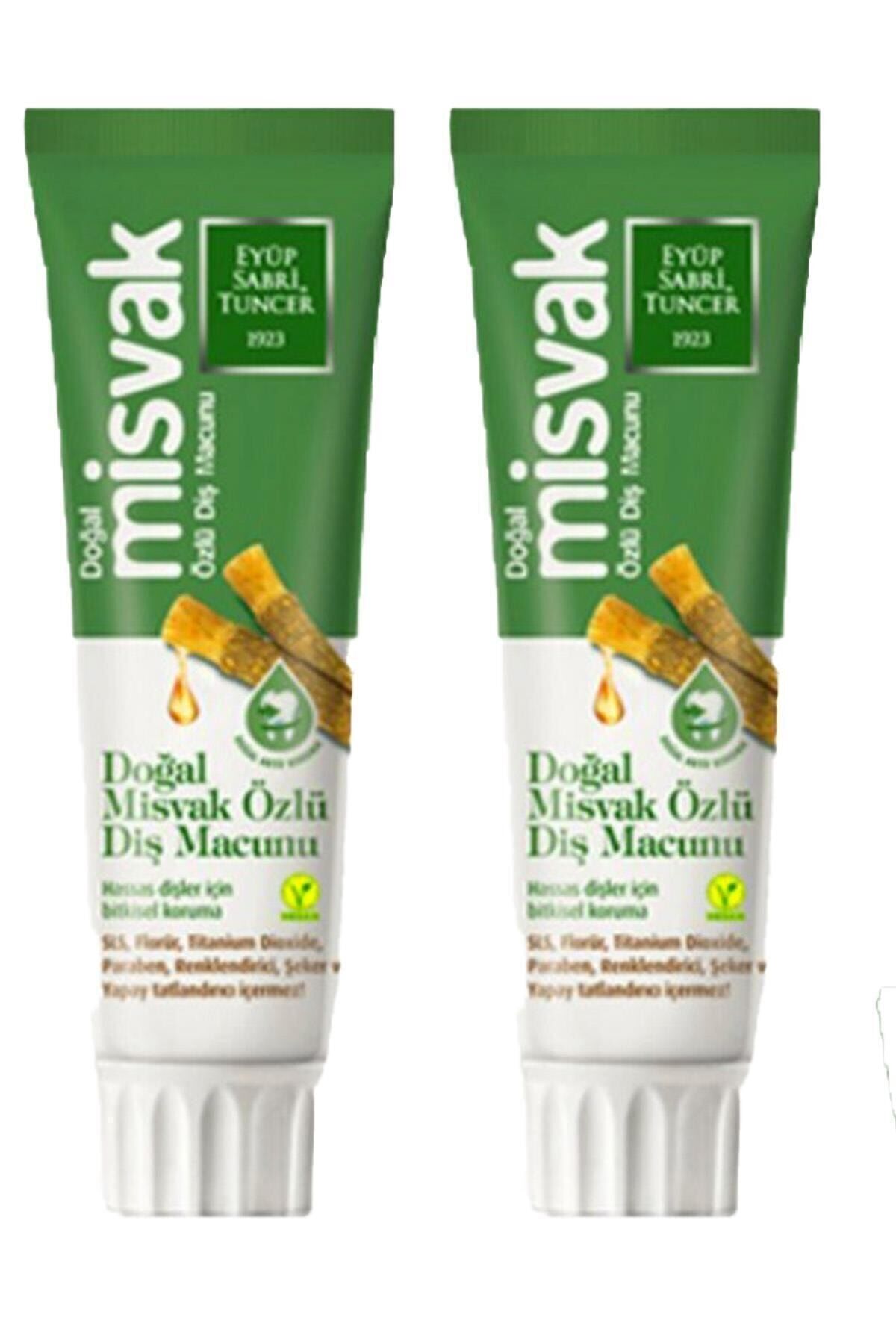 Eyüp Sabri Tuncer Doğal Misvak Özlü 75 ml Diş Macunu x 2 Adet