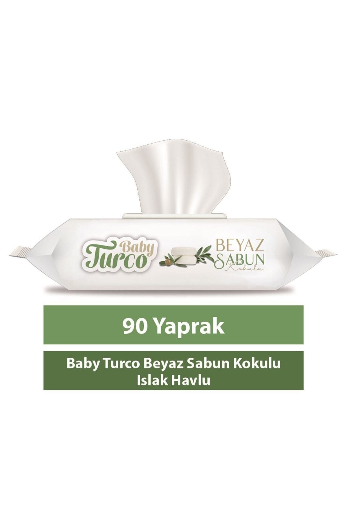 Baby Turco Islak Havlu 90'lı Beyaz Sabun X12 Adet