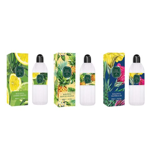 Eyüp Sabri Tuncer Kolonya Çeşme Limonu, Hawaii Ananas ve Hatıralar Pet Şişe 400 ml