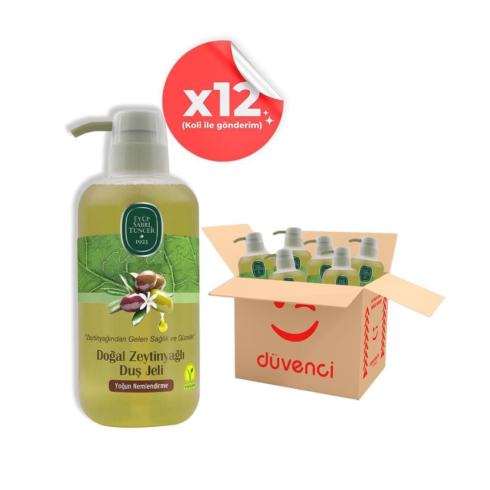 Eyüp Sabri Tuncer Doğal Zeytinyağlı Duş Jeli 600 ml x 12