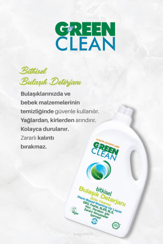Green Clean Bulaşık Deterjanı 2.75 L ve Meyze Sebze Tem. 1000 ml, Rosie Hediye
