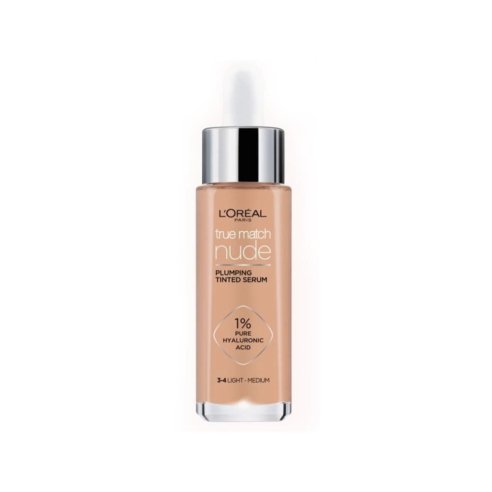 Loreal Paris True Match Nude Fondöten Serum 3-4 Light-Medium